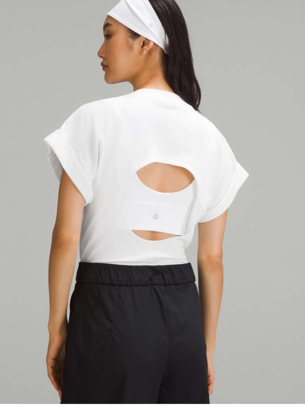 lululemonš Heavyweight Cotton T-Shirt Bodysuit - White Size Medium Like New - Picture 5 of 10